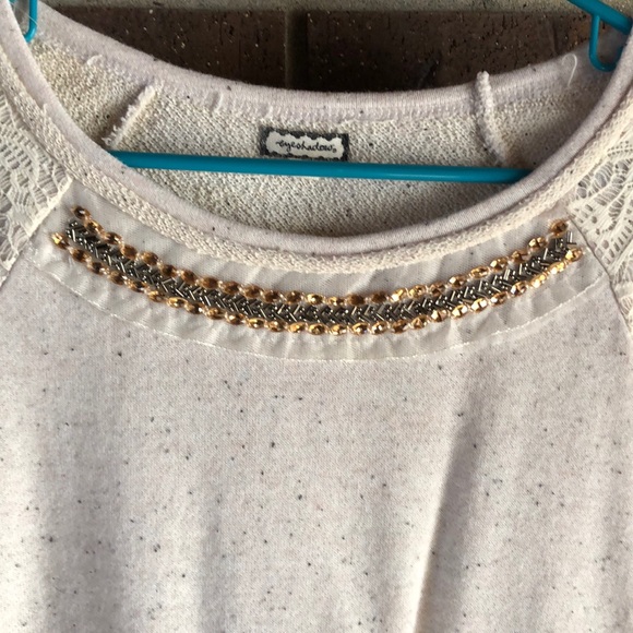 Long sleeve sweatshirt with bling - Picture 2 of 4